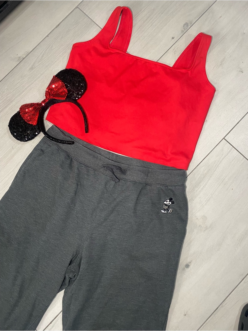 wild fable Red Active Crop Top